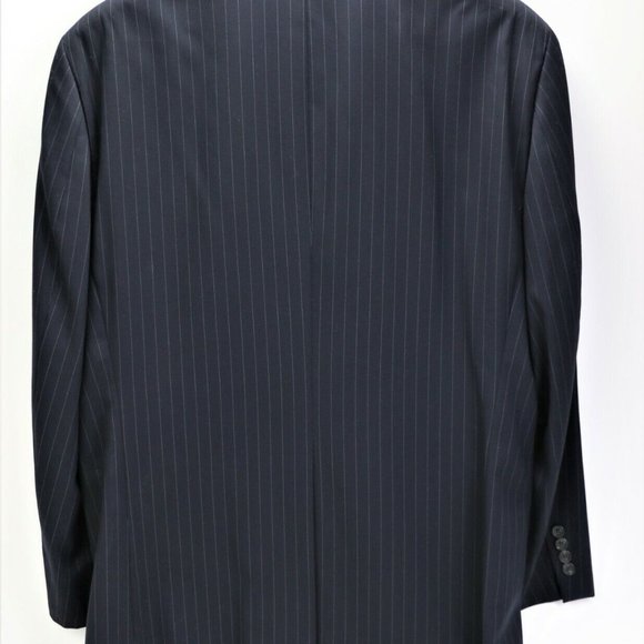 Calvin Klein Men's Sport Coat Size 46 R 100% Wool Jacket Blazer Dark Navy - Picture 7 of 13